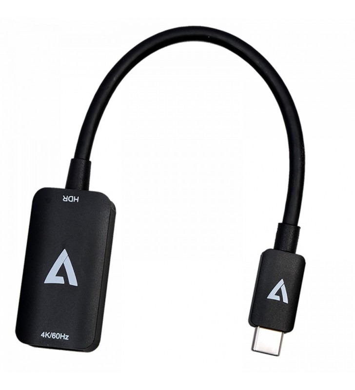 V7 V7USBCHDMI4K60HZ HDMI Tip A (Standard) USB tip-C Negru