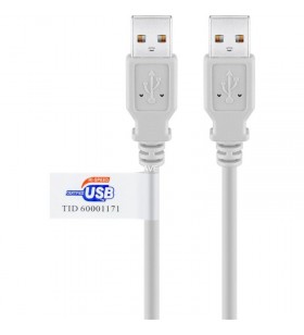 Cablu Goobay  USB 2.0 Hi-Speed ​​cu certificat USB (gri, 2 metri)