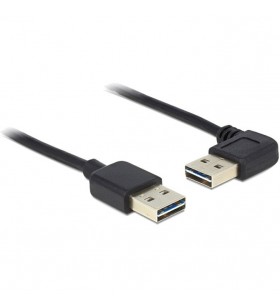 DeLOCK  USB 2.0 AA 90° Easy USB (83467), cablu (negru, 5 metri)