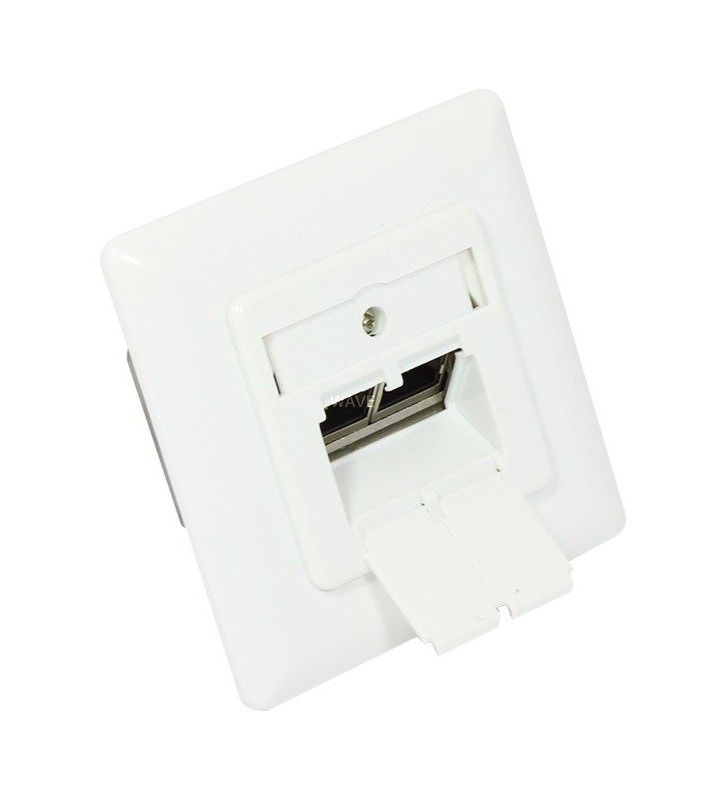 Good Connections  priză de rețea încasabilă Cat. 6A, 2xRJ45, priză de perete (alb, alb semnal RAL9003)