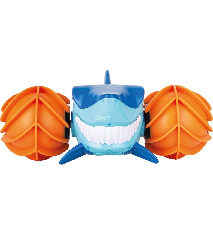 Carrera  RC Sharkky - Pește amfibie (albastru/portocaliu, 1:16)