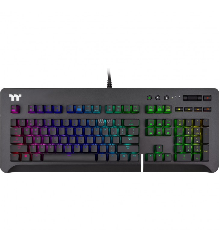 Tastatură pentru jocuri Thermaltake  Level 20 GT RGB (negru, Cherry MX RGB Speed ​​​​Silver)