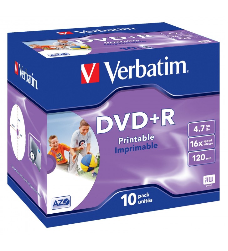Verbatim 43508 DVD-uri blank 4,7 Giga Bites DVD+R 10 buc.