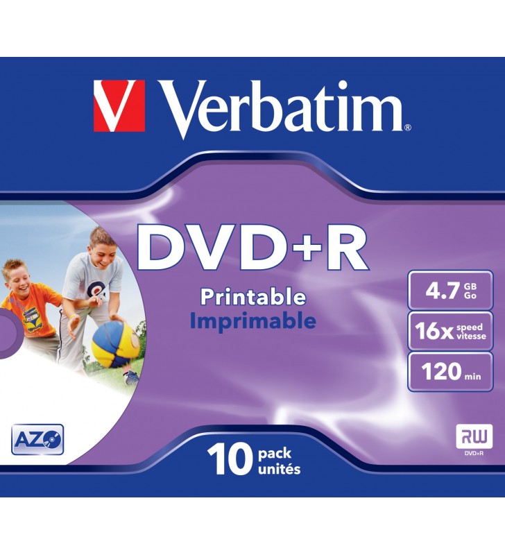 Verbatim 43508 DVD-uri blank 4,7 Giga Bites DVD+R 10 buc.