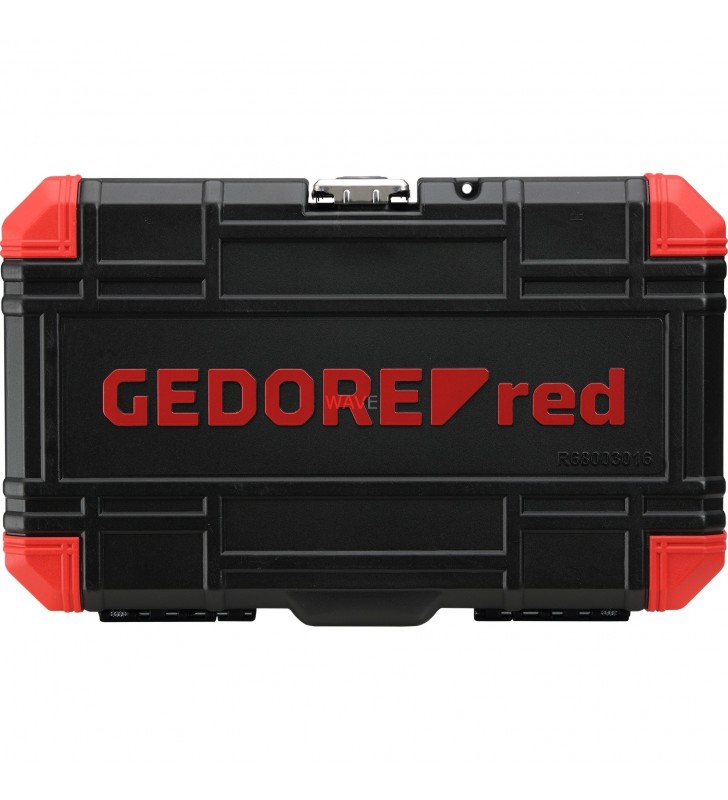 GEDORE  Set chei tubulare roșii 1/2", TORX, 16 buc (roșu/negru, E10 - T70)