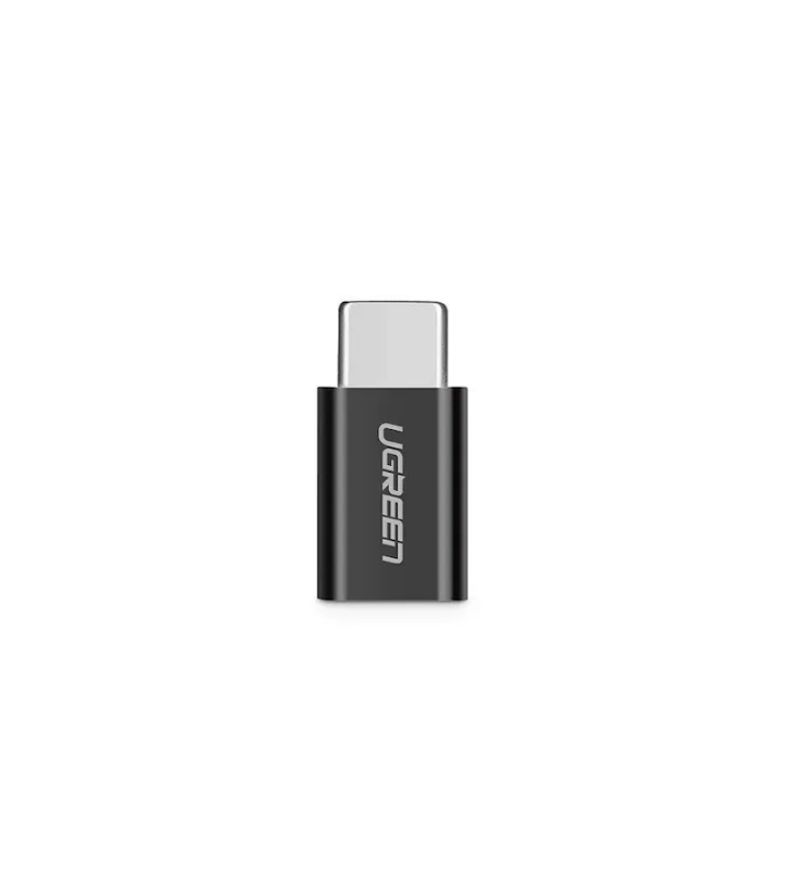 ADAPTOR Ugreen, "US157", USB Type-C(T) to micro USB(M), negru "30391" (include TV 0.06 lei) - 6957303833917