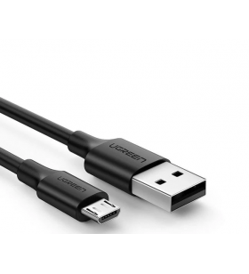 CABLU alimentare si date Ugreen, "US289", Fast Charging Data Cable pt. smartphone, USB la Micro-USB, nickel plating, PVC, 2m, negru "60138" (include TV 0.06 lei) - 6957303861385