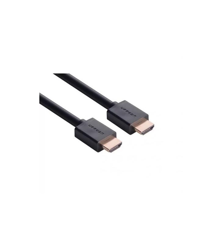 CABLU video Ugreen, "HD104" HDMI (T) la HDMI (T), rezolutie maxima 4K UHD (3840 x 2160) la 60 Hz, conectori auriti, 5m, negru "10109" (include TV 0.15 lei) - 6957303811090