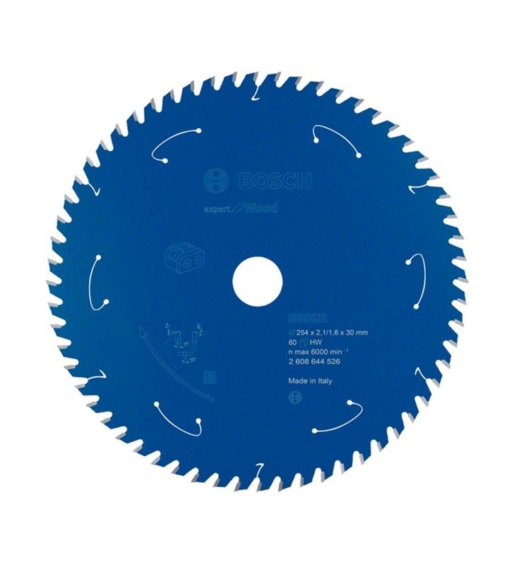 Pânză de ferăstrău circular Bosch Expert for Wood, 254 mm