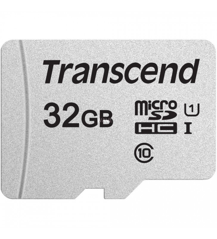 Card microSDHC Transcend  de 32 GB, card de memorie (argintiu, UHS-I U1, clasa 10)