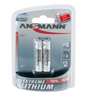 Ansmann  Extreme Lithium Micro AAA, baterie (argint, 2x litiu)