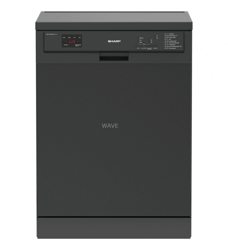 Sharp  QW-HY26F39DA-DE, mașină de spălat vase (oțel inoxidabil (întunecat))