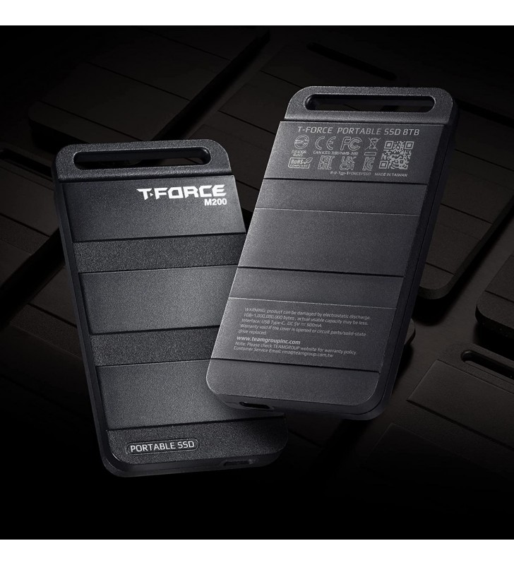 TEAMGROUP T-Force M200 Portable SSD 2TB USB3.2 Gen2x2 Type-C Read/Write 2000MB/s Compatible with PS5 & Xbox & Chrome OS