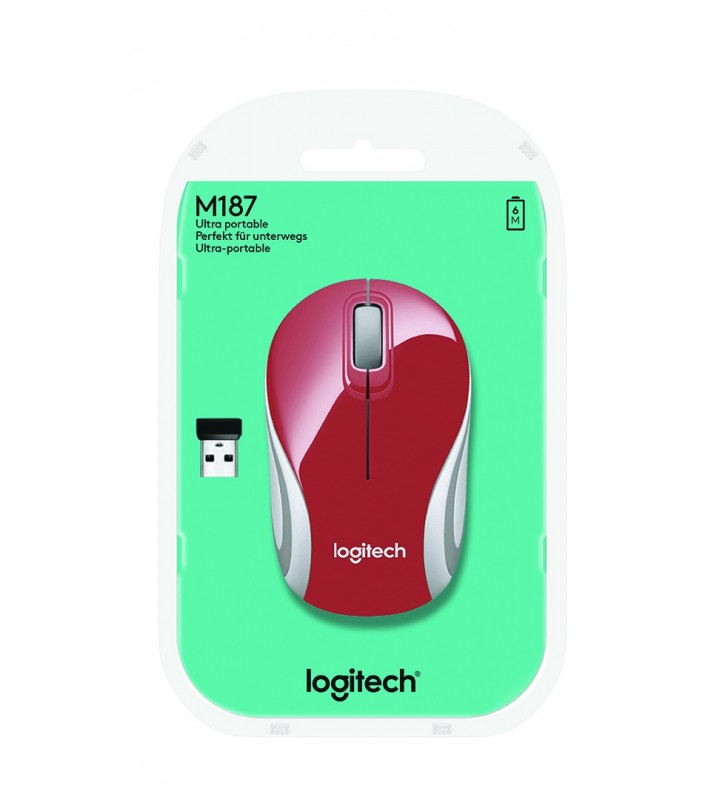 Logitech M187 mouse-uri RF fără fir Optice 1000 DPI Ambidextru
