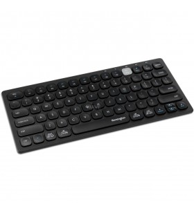 Tastatură fără fir duală compactă cu mai multe dispozitive Kensington (negru, aspect DE)