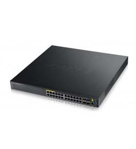 Zyxel GS3700-24HP Gestionate L2+ Gigabit Ethernet (10/100/1000) Negru Power over Ethernet (PoE) Suport