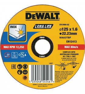 Disc de tăiere DeWALT High Performance DT43906 (pentru oțel inoxidabil)