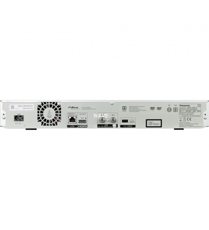 Panasonic  DMR-UBS70EGS, recorder Blu-ray (argintiu, UHD, 500 GB, WLAN, HDMI)