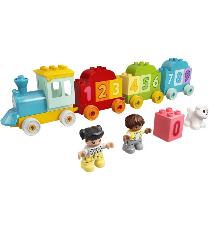 Trenul numeric LEGO  10954 DUPLO - Învață să numere, jucărie de construcție (Jucării cu tren, jucării educative pentru copii peste 1,5 ani, jucării pentru copii)