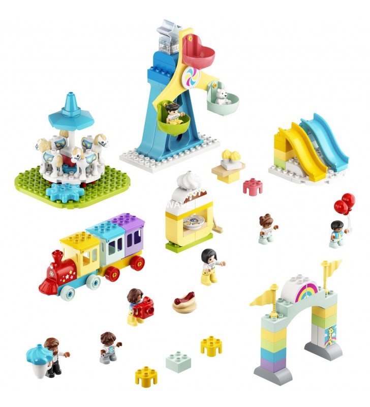 Jucărie de construcție LEGO  10956 DUPLO Adventure Park (Jucării pentru copii de la 2 ani cu târg și tren)