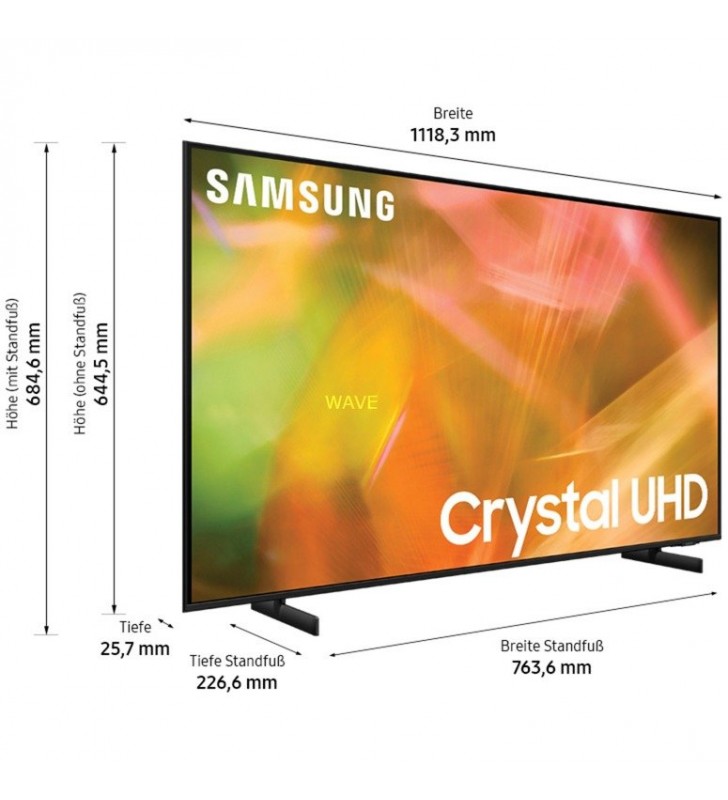 TV LED SAMSUNG  GU-50AU8079 (125 cm (50 inchi), negru, UltraHD/4K, HD+, SmartTV)