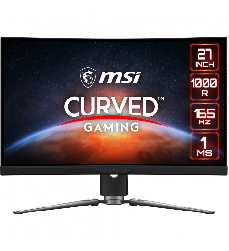 MSI  ARTYMIS 273CQRDE, monitor gaming (69 cm (27 inchi), negru, WQHD, AMD Free-Sync, HDR, panou de 165 Hz)