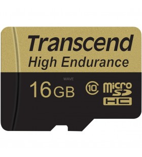 Card microSDHC Transcend  de 16 GB, card de memorie (UHS-I U1, clasa 10)