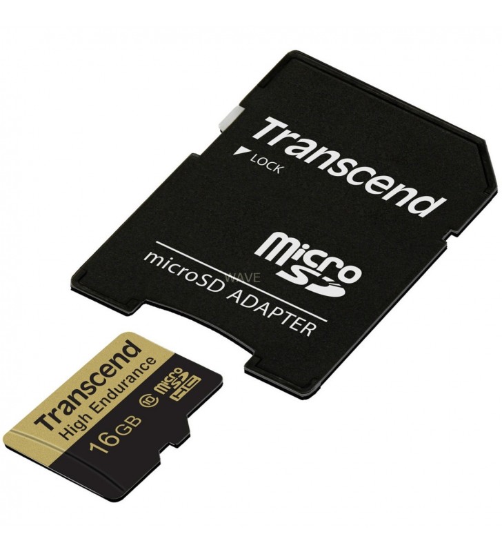 Card microSDHC Transcend  de 16 GB, card de memorie (UHS-I U1, clasa 10)