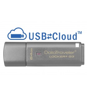64GB USB 3.0 DT LOCKER+ G3/W/AUTOMATIC DATA SECURITY .