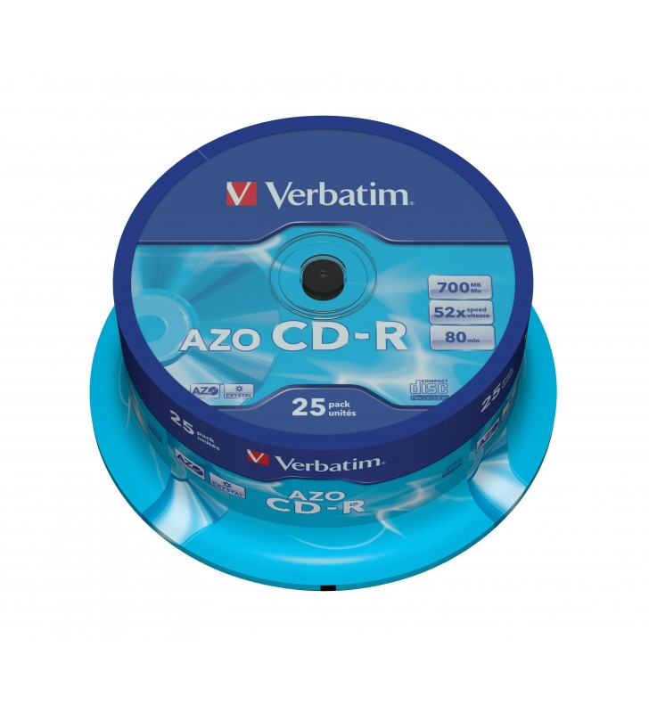 Verbatim CD-R AZO Crystal 700 Mega bites 25 buc.