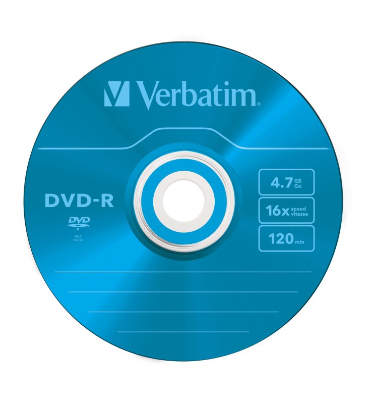 Verbatim DVD-R Colour 4,7 Giga Bites 5 buc.