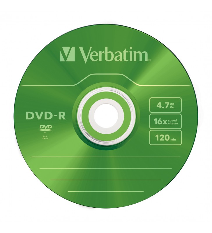 Verbatim DVD-R Colour 4,7 Giga Bites 5 buc.