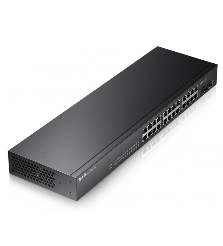 Zyxel GS1900-24 Gestionate L2 Gigabit Ethernet (10/100/1000) Negru
