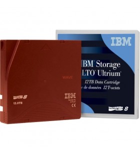 IBM  LTO8 Mediu 30TB, Streamer Mediu (roșu-închis)