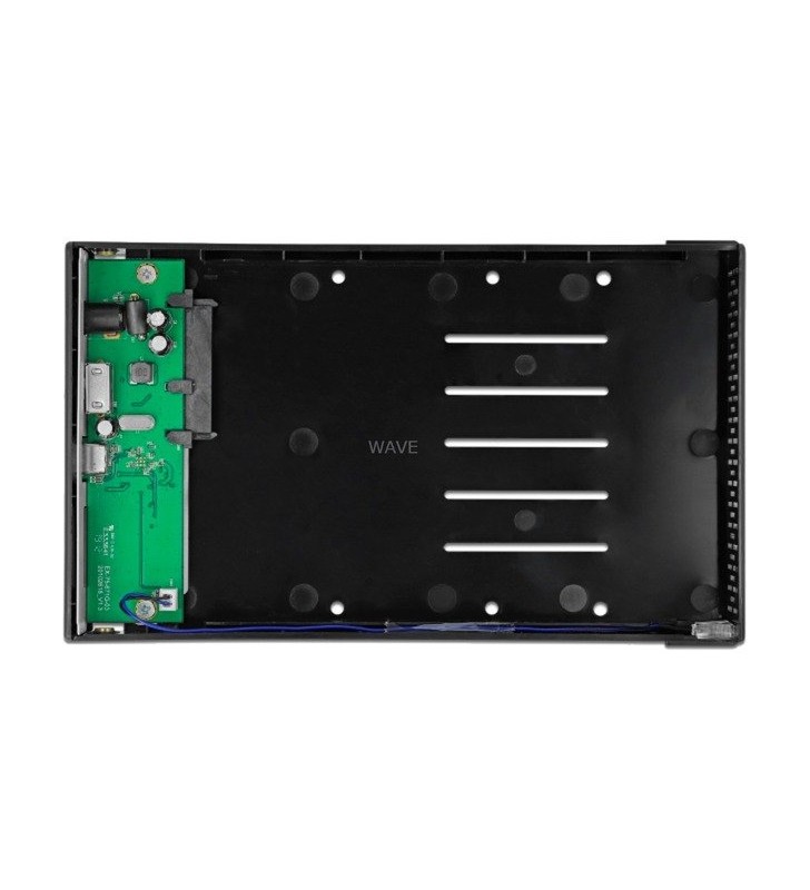 Carcasă externă DeLOCK  pentru HDD SATA de 3,5 inchi cu SuperSpeed ​​​​USB 10 Gbps (USB 3.2 Gen 2), carcasă pentru unități (negru)