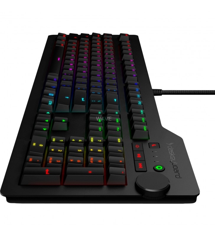 Tastatura  4Q, tastatură (negru, aspect SUA, Cherry MX Brown)