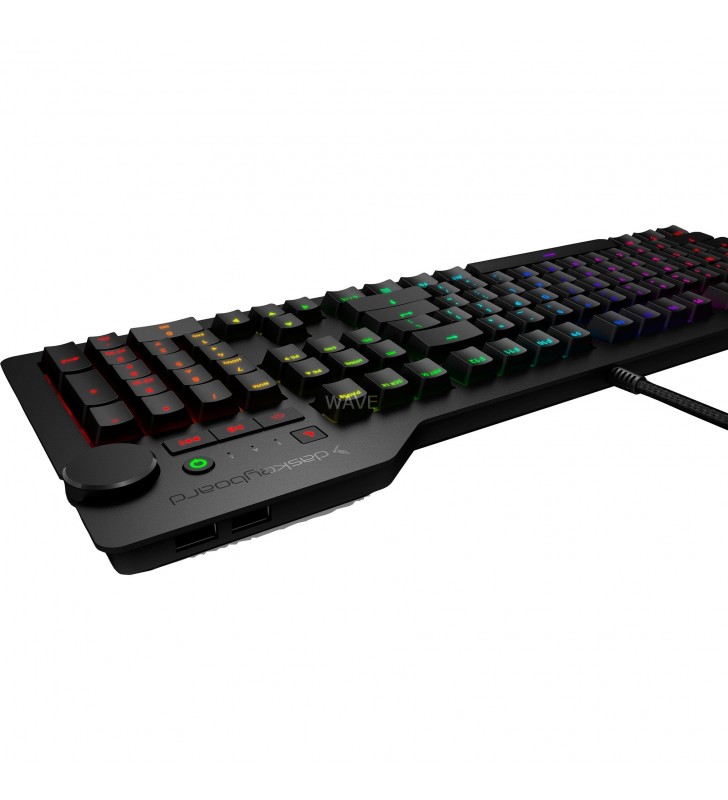 Tastatura  4Q, tastatură (negru, aspect SUA, Cherry MX Brown)