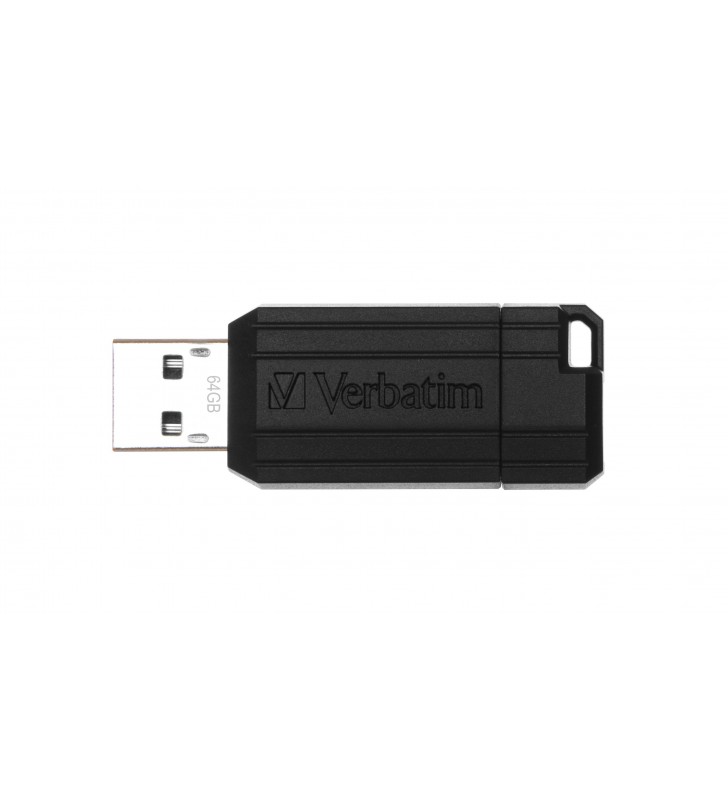 Verbatim PinStripe memorii flash USB 64 Giga Bites USB Tip-A 2.0 Negru