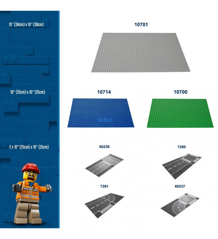 LEGO  10701 Jucărie de construcție cu placă de construcție gri clasică