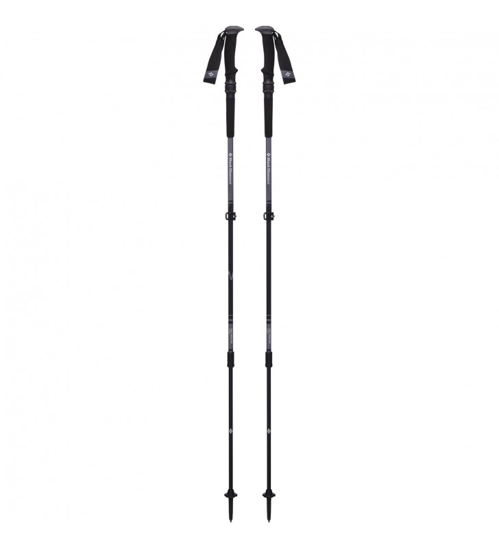 Black Diamond  bețe de trekking Trail Pro Shock, echipament de fitness (negru/gri, 1 pereche, 105-140 cm)