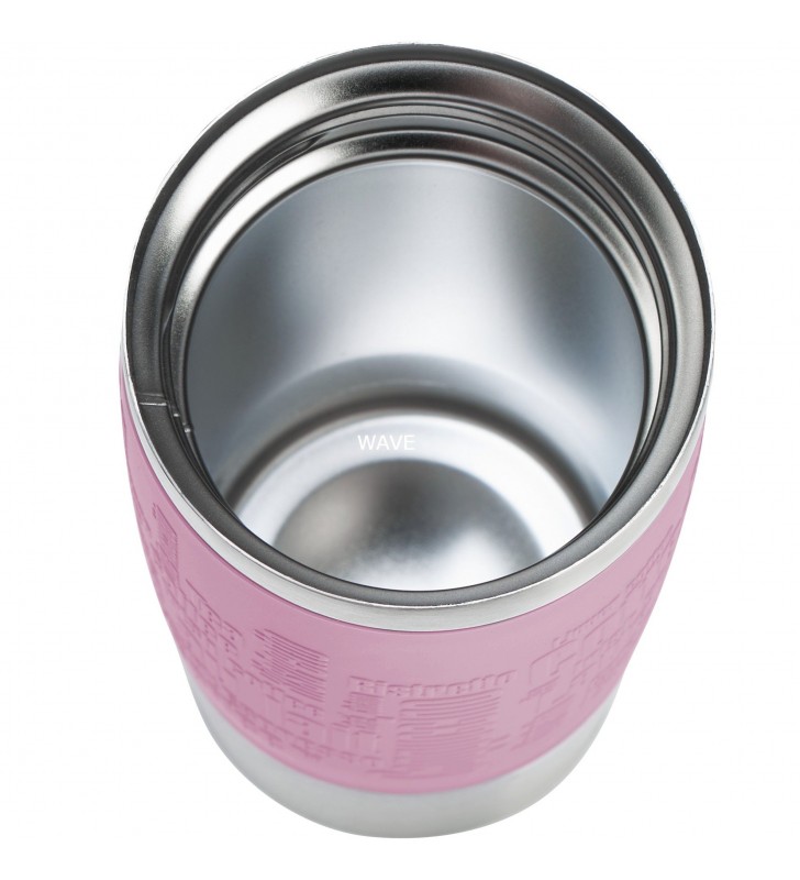 Emsa  TRAVEL MUG Cana termica clasica (roz/oțel inoxidabil, 0,36 litri)