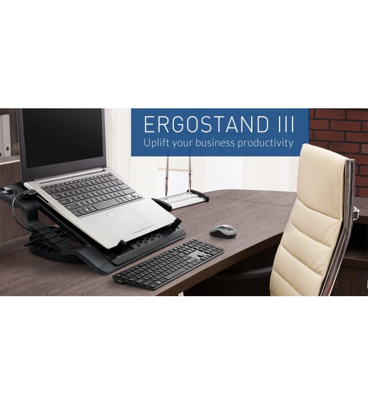 Cooler Master NotePal Ergostand III suporturi de răcire pentru calculatoarele portabile 43,2 cm (17") 800 RPM Negru