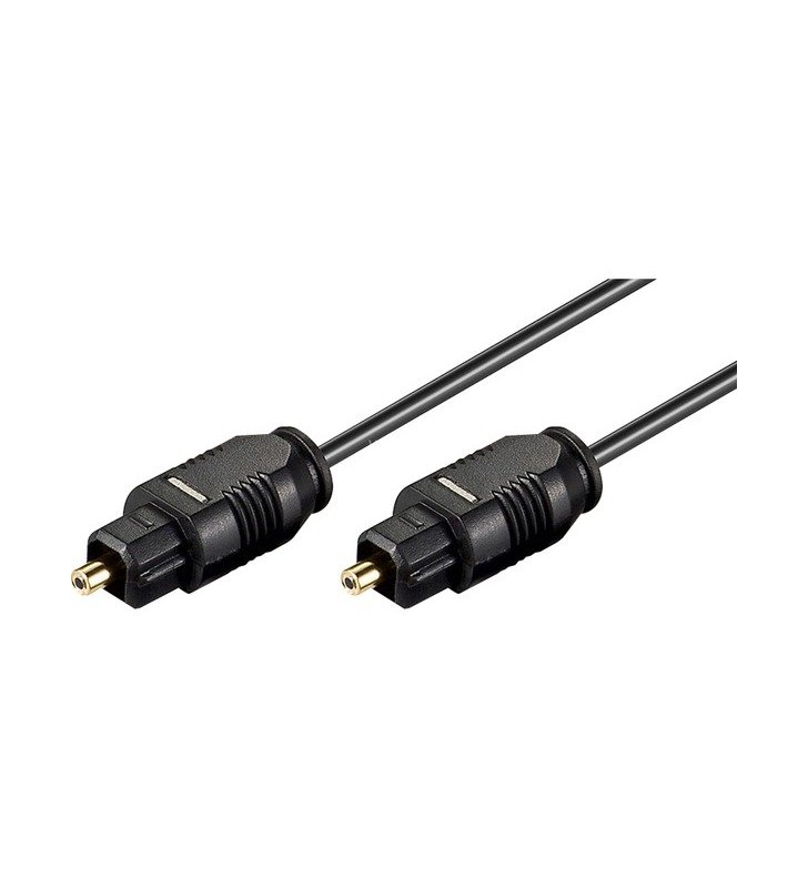 cablu goobay toslink  , cablu fibră optică conector toslink (negru, 1,5 metri)