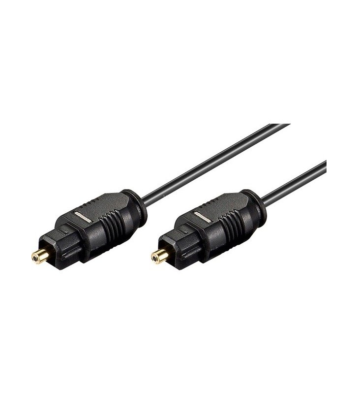 cablu goobay toslink  , cablu fibră optică conector toslink (negru, 3 metri)