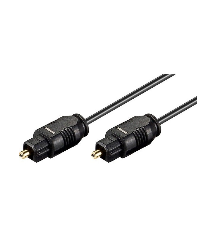 cablu goobay toslink  , cablu fibră optică conector toslink (negru, 10 metri)