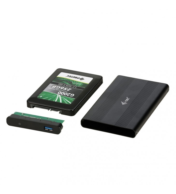 i-tec Advance MYSAFEU312 carcasă disc memorie 2.5" Cutie protecție HDD/SSD Negru