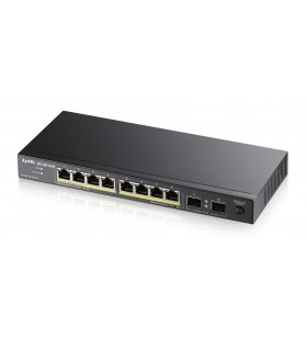 Zyxel GS1100-10HP Fara management Gigabit Ethernet (10/100/1000) Negru 1U Power over Ethernet (PoE) Suport