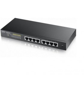 Zyxel GS1900-8HP Gestionate L2 Gigabit Ethernet (10/100/1000) Negru Power over Ethernet (PoE) Suport