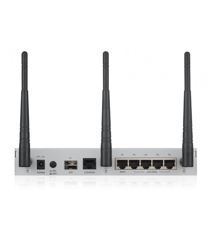 Zyxel USG20W-VPN-EU0101F router wireless Bandă dublă (2.4 GHz/ 5 GHz) Gigabit Ethernet Gri, Roşu