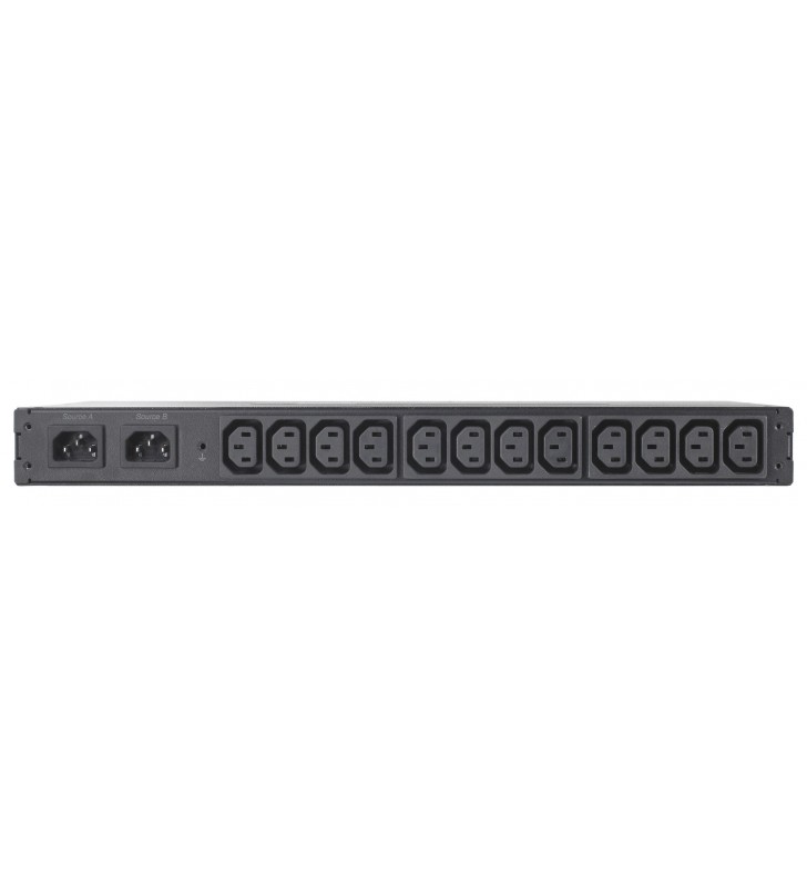 Rack ATS, 230V, 10A, C14 in, (12) C13 out